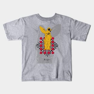 Angel with roses figure drawing Kids T-Shirt